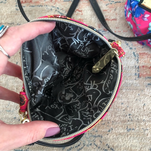 Betsey Johnson Crossbody Purse Pink bundle | diamonds | floral | pink - Picture 8 of 13